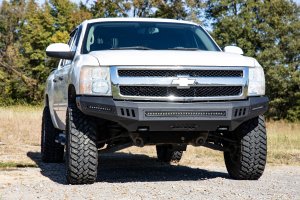 Chevrolet Silverado 1500 Front High Clearance Bumper - Rough Country - BLK LEDs - Flat Black - '07-'13 Chevrolet Silverado 1500 Front High Clearance Bumper - Rough Country - BLK LEDs - Flat Black - '07-'13